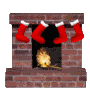 A cosy fireplace