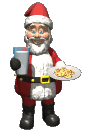 Santa getting through his midnight snack.