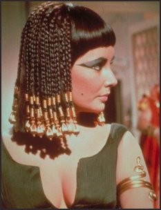 Elizabeth Taylor as Cleopatra in the 1963 film