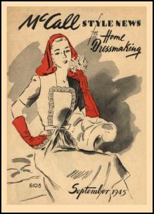 1940-1945 Picture of McCall Magazine Pattern Cover 1945