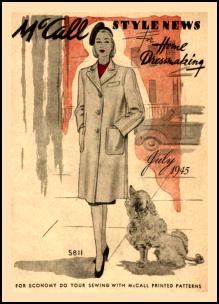 1940-1945 Picture of McCall Magazine Pattern Cover 1940