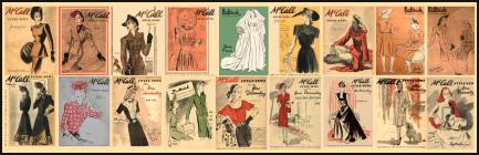 Early 1940-1945 McCall and Butterick Magazine Pattern Covers