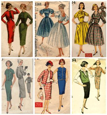 Fifties Fashion on 1950s Dressmaking Patterns   Glamour Fashion Fifties Sewing Pattern