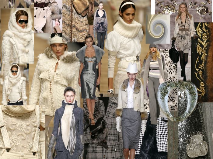 Picture of Grey Monochrome Mood Board Fashion Colours Fall 2006