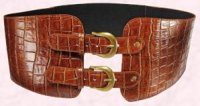 Dorothy Perkins - Tan double buckle belt �12/�20. 