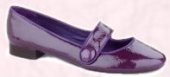 French Connection purple patent flat pumps �70