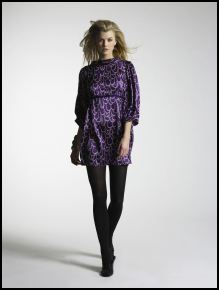 Purple print empire tunic dress from New Look.