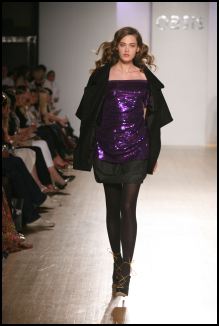 Oasis - For evening, expect to see lots of patent, high shine and wet look fabrics as Oasis does eighties. Pour yourself into bandage minis that give a nod to Herv� Lerger or release your inner child through cute playsuits worn with mannish jackets.  Purple is a hot colour for autumn 2007.