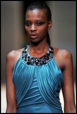 Ir Cortazar Swarovski embellished halter dress SS07.