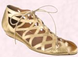 Abu Dhabi in yellow gold tone- Gladiator sandal shoe �55, Spring 2008 Office Ladies Collection by Office.