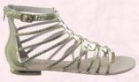Metallic Gladiator Sandal.