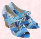 Shoe 13 -  Blue patchwork shoes - New Look Spring Summer 2008 Accessories & Footwear range.  