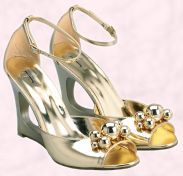 Shoe 9 - J Jeans by Jasper Conran gold wedge shoes £40/€62 Debenhams Spring/Summer 2008 Women's Accessories