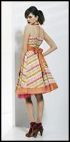 Freemans Spring Summer 2008 - 1950's prom dress & orange T bar sandals.   Freeman's details - Prom dress - 65B0941 - �39, Orange T Bar sandals - 40E7811 - �49. 