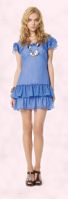 Blue ruffle skirted dress summer 2008 - Oasis spring summer 2008 range of womenswear.