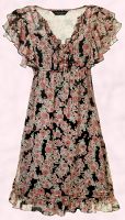 Dorothy Perkins ditsy floral print dress on fashion-era summer trends 2008.