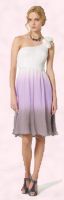  This outfit left from Oasis features 5 strong Spring Summer 2008 fashion trends.  It is one shouldered, has fabric roses for decoration, a full gathered skirt is made from a dip dyed fabric and is worn with Gladiator sandals.