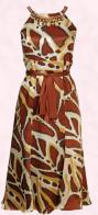 Fashion trend 2008 - One step away from the painterly brushstroke effects are the sophisticated, graphic art prints with graffiti like imagery and earthy primitive tribal art effects.  Monsoon Spring Summer 2008 Womenswear - Malawi dress £180 in store in March 2008.