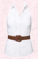 Nautical Fashion.  Wallis SS08 - White sleeveless cotton blouse �25, �40 