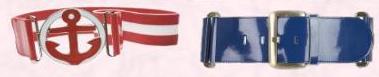 Anchor buckle elasticated belt �3.00 - Penneys Spring 2008 Collection and from Penneys (Ireland).  Above Right - True Blue SS08 Belt �19.99 at River Island Clothing Co. Ltd.