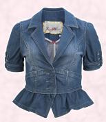 Short Sleeve Denim Nautical Blazer, �39.99,  River Island Clothing Co. Ltd.