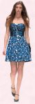 Fashion trends at fashion-era.com - Warehouse Blue floral dress �70/�110, belt �40/�62, shoes �65/�99.