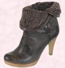 Marks & Spencer Autumn Winter 2009 Accessories - Heeled Boot Shoes Fur Cuff, �39.50.