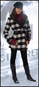 Gil Bret - Black/White Check Jacket. Style No: 9975/6194.  UK� 350.00 IRL� 390.00.