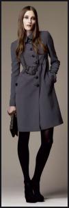 Blue Burberry Coat at Harvey Nichols