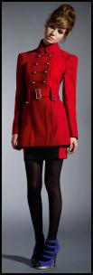 Dorothy Perkins AW09 - Modern Red Women's Military Coat �95/�150