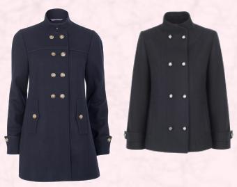 Military Button Coat £74.99 - Blazers and Coats at River Island Clothing Co. Ltd Autograph Navy Military Buttoned Coat £69 Marks & Spencer Autumn Winter 2009