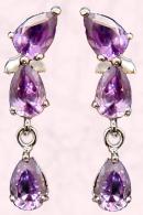 Jewellery Fashion Trend - Studio Edge Purple Drop Earrings £49.