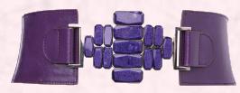 Wallis Christmas 2009 - Purple Stone Embossed Elastic Belt  £18/€24.