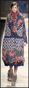 AW09/10 Catwalk - Kenzo Tapestry Coat.
