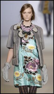 AW09/10 Catwalk Fashion from Marni - Rose Dress