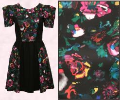 ASOS Autumn 2009 WW Clothing - Midnight Flower Panel Dress �40.