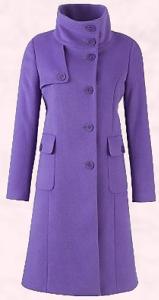 Paul Costello Collection purple coat in luxury cloth and from John Lewis - �399.
