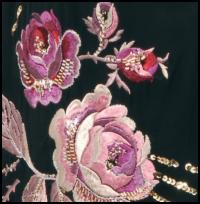  Detail of the Rose Embroidery and Sequin/Bead decoration. Monsoon Paula Rosa Sequin Embellished Tunic �95 - Autumn Winter 2009-10 Monsoon Collections.