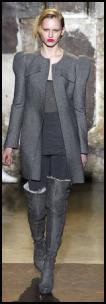 Dolce&Gabanna puffed sleeve evening jacket. Domed structure of the boned sleeve head Antonio Berardi uses.