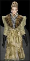 Posen Catwalk Outfit with very noticeably defined shoulders. Hot fashion silhouette for Autumn 2009,Winter 2010.