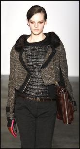 Schouler Tweed Jacket With Zip.