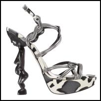 Animal decorative statue heeled shoes by Dior - Summer 2009