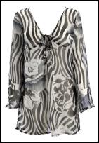 Animal black and white empire line kaftan tunic by BHS Spring Summer 09 Holiday Shop - Monochrome Kaftan �20.