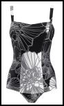 BHS monochrome black and white swimsuit �25 - Spring Summer Holiday Shop 2009 at BHS.