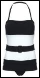 Marks & Spencer Spring Summer 2009 black and white swimsuit - �29.50.