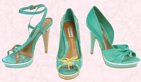 Aqua/Sea Green Shoes from Dune.