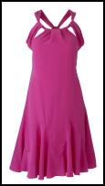 Harvey Nichols - Fuchsia cut out strappy dress by Galliano.