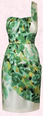 Monsoon Spring/Summer 2009 Originals Lele Greens Cocktail Dress with one shoulder styling - £160/€271.