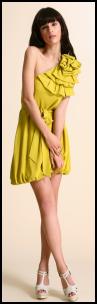 Super lemon yellow fashion colours 2009. Origami Asymmetric Dress £65 is from www.asos.com