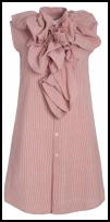 Richard Nicoll for People Tree - Pink Stripe Ruffle A-line Shirt Dress - £75.